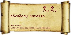 Körmöczy Katalin névjegykártya